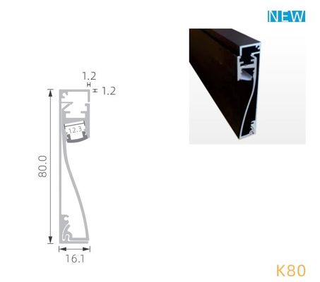 Un buen precio. Chorreo de arena de aluminio del perfil de la pared de T5 6063 IP20 LED con el difusor plástico en línea