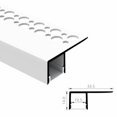 RoHS IP45 que pulía con chorro de arena la PC PMMA del perfil del cartón yeso del LED ahuecó perfil llevado de la tira