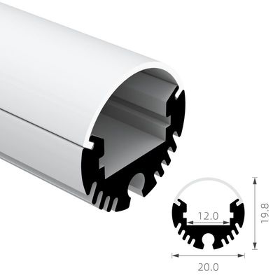 Cabina H19.8mm de la exposición alrededor del perfil IP44 K48 W20mm del LED