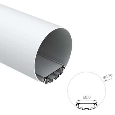 El diámetro 120m m RoHS alrededor del levantamiento de aluminio del perfil KN10 del LED anodizó