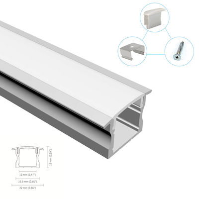 Los 2m estándar los 2.5m ahuecaron el perfil de aluminio del LED con la cubierta de la PC
