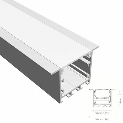 Perfil de aluminio ahuecado de levantamiento llevado antideslumbrante del perfil T5 6063 LED del canal