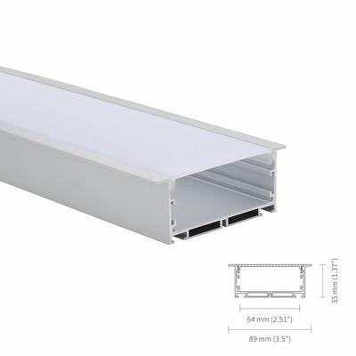 Perfil llevado de aluminio magnético anodizado IP45 con la cubierta helada PC