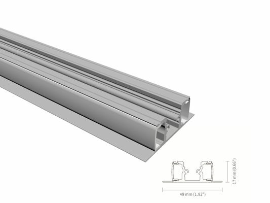Un buen precio. Los perfiles anodizados de la pared LED sacaron anchura de 10m m con el difusor de acrílico IP44 en línea