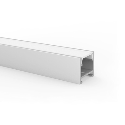 Forma de aluminio del cuadrado del chorreo de arena del perfil de la tira de 6063 T5 LED