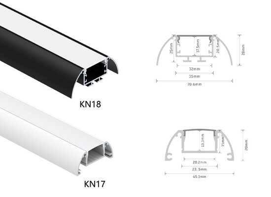 El ODM IP20 del OEM ahuecó la aleación de aluminio de aluminio T5 del perfil 6063 del LED