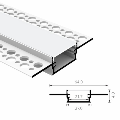 Un buen precio. Canal ahuecado perfil de aluminio de la protuberancia del yeso de IP20 LED en línea