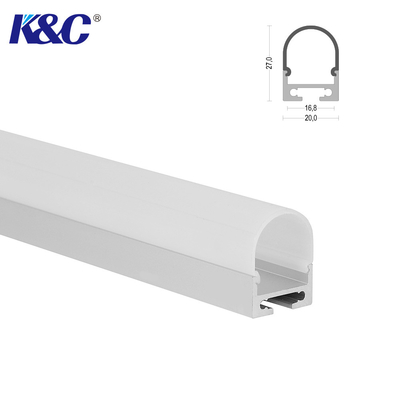 Un buen precio. Pulir con chorro de arena la capa de espray de aluminio llevada de la PC PMMA del perfil del canal en línea