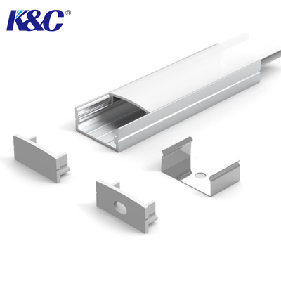 La aleación de aluminio llevada T5 del canal 6063 de la protuberancia del perfil anodizó PMMA