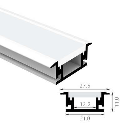 Un buen precio. La luz de tira 6063t5 ahuecó la vivienda de aluminio llevada del canal de la aleación de Alu del perfil sacó en línea