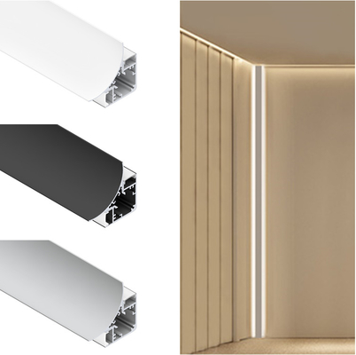 Un buen precio. El ángulo forma final de anodización del perfil de aluminio de la tira del LED con la cubierta de PMMA en línea